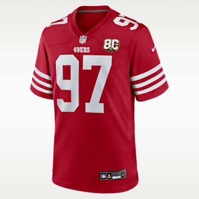 Nick Bosa San Francisco 49ers 80th Anniversary Men's Nike NFL Game